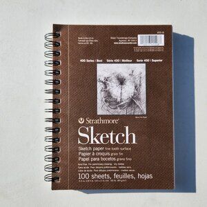 NEW Strathmore 400 Series Sketch Paper Pad 5.5" x 8.5" 100 Sheets Sketchbook Art